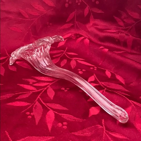 Vintage Art Glass Blown Glass Lilly-Shaped Sgl. Stem Epergne Bud Vase - Picture 6 of 8